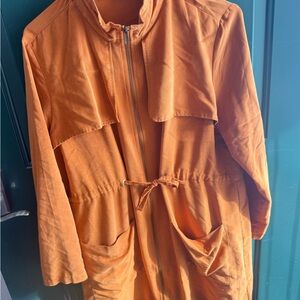 JustFab Women’s Duster Jacket Orange XL